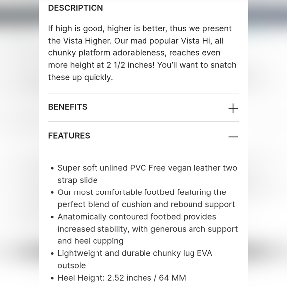 Reef Cushion Vista Higher Sandals Size 7 - Picture 6 of 6